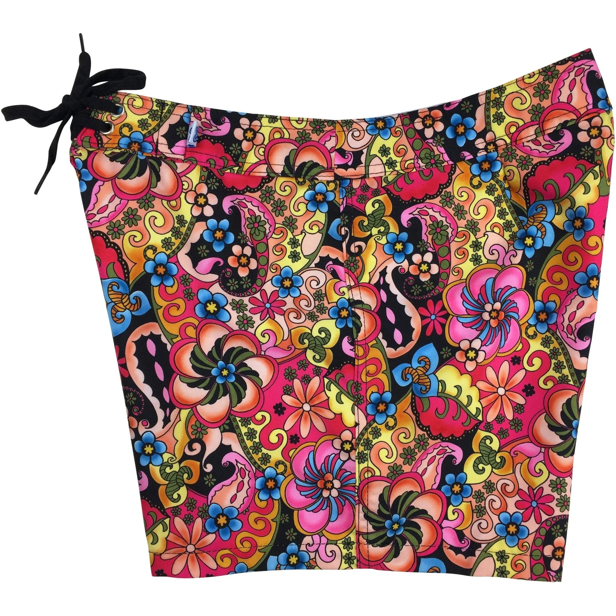 "Lucy in the Sky" Board Shorts - Regular Rise / 5" Inseam (Black OR Blue)