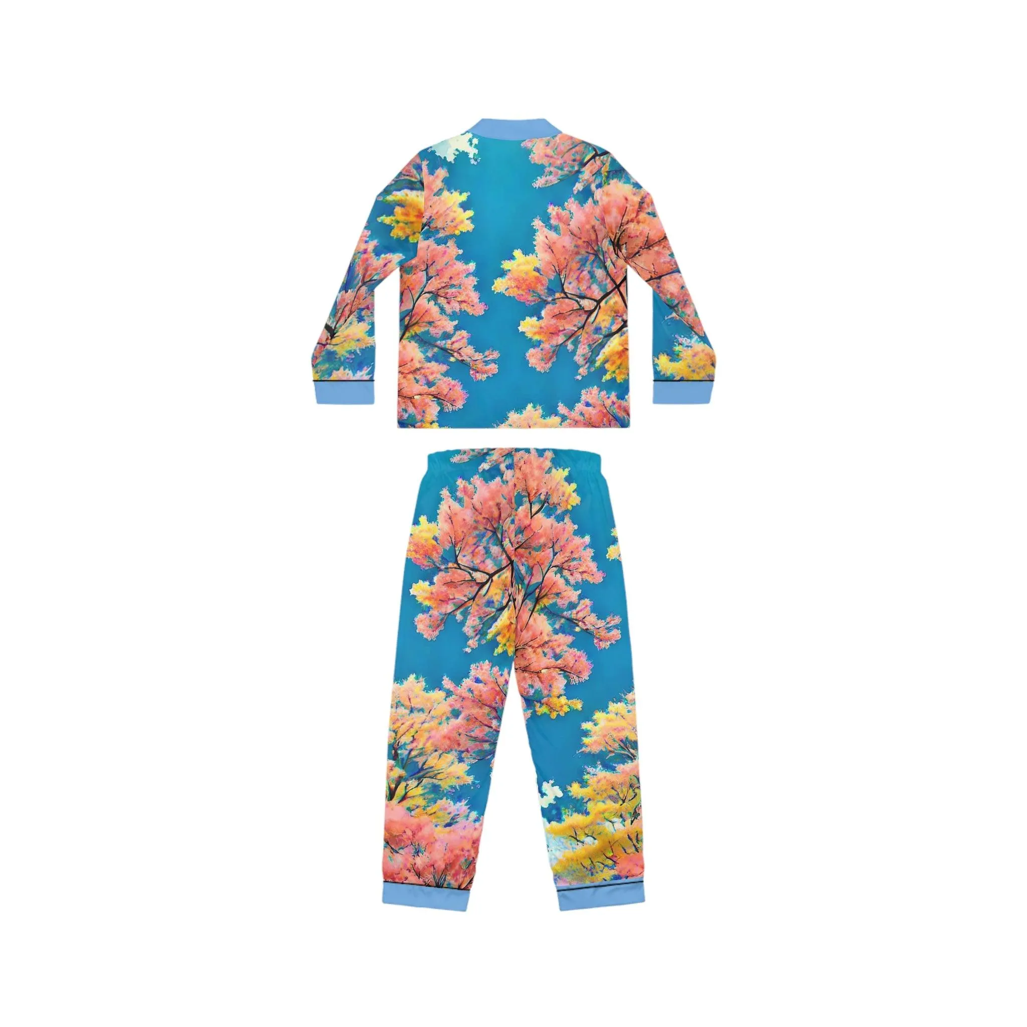 "Summer Stroll" Women's Satin Pajamas
