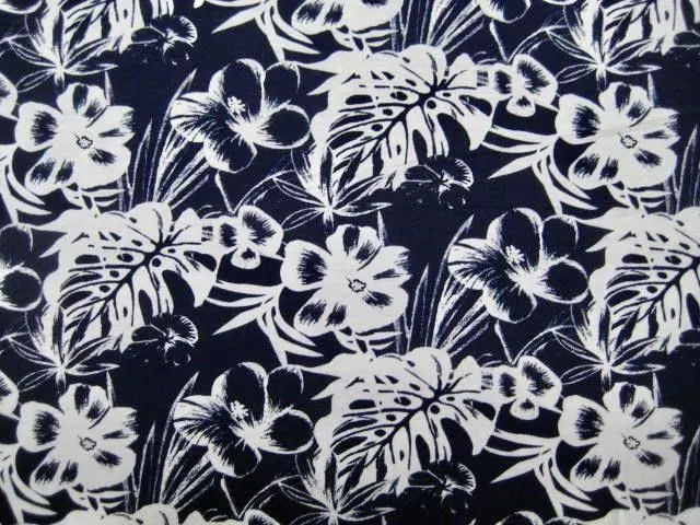 RAYON STRETCHED JERSEY KNIT WITH BORA PRINT<br><h6>2-NAVY/WHITE<br>188RXPRT-BORA</h6>