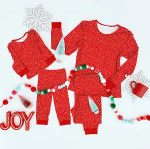 Red Mommy and Me Pajamas