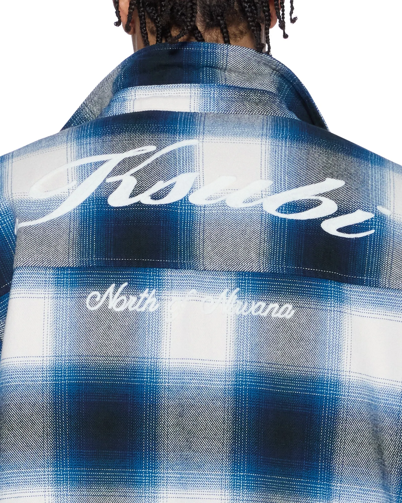ROSEBOWL LS SHIRT SALTED BLUE