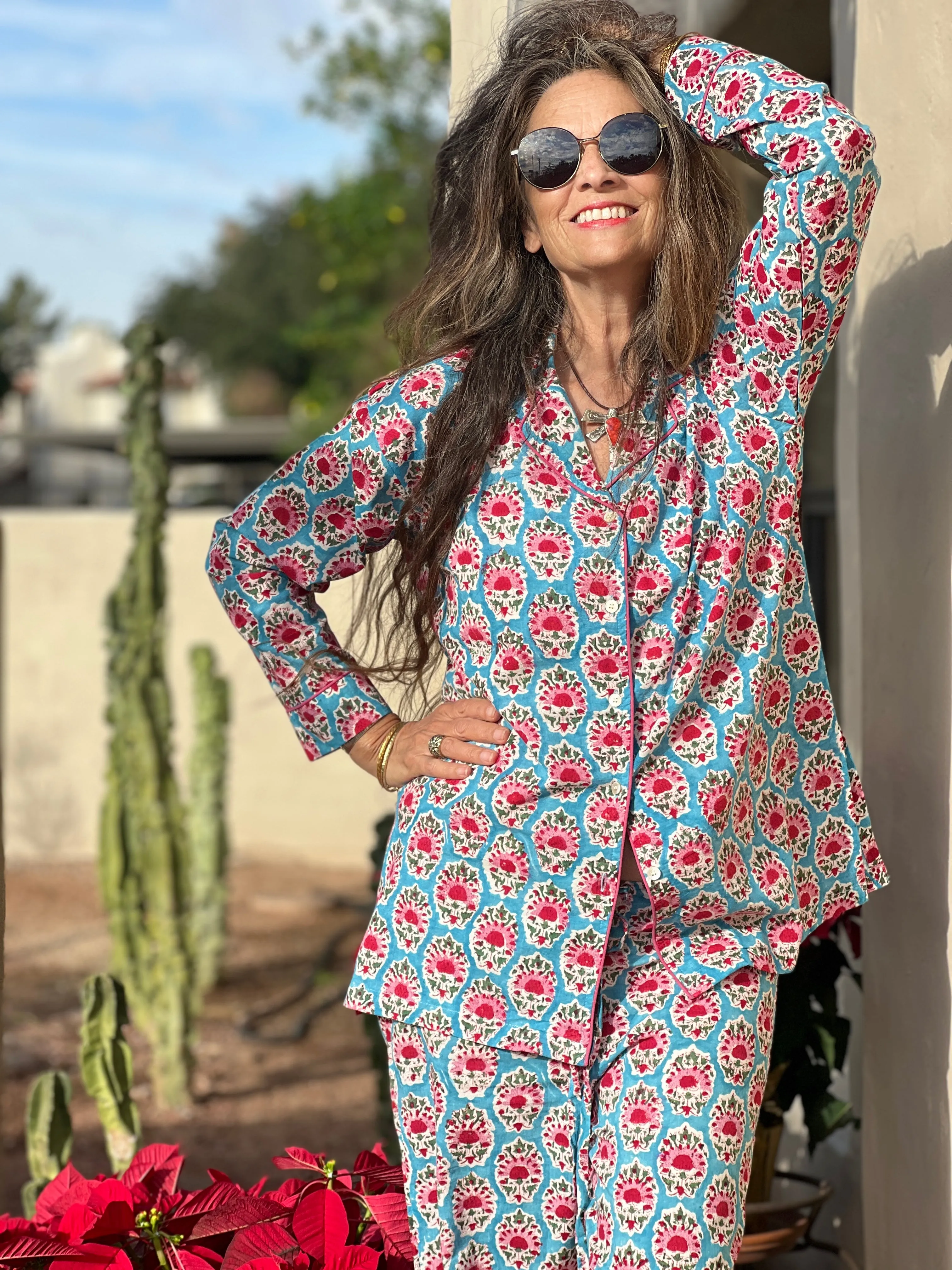 Sallie Floral Cotton Pajama Store Credit