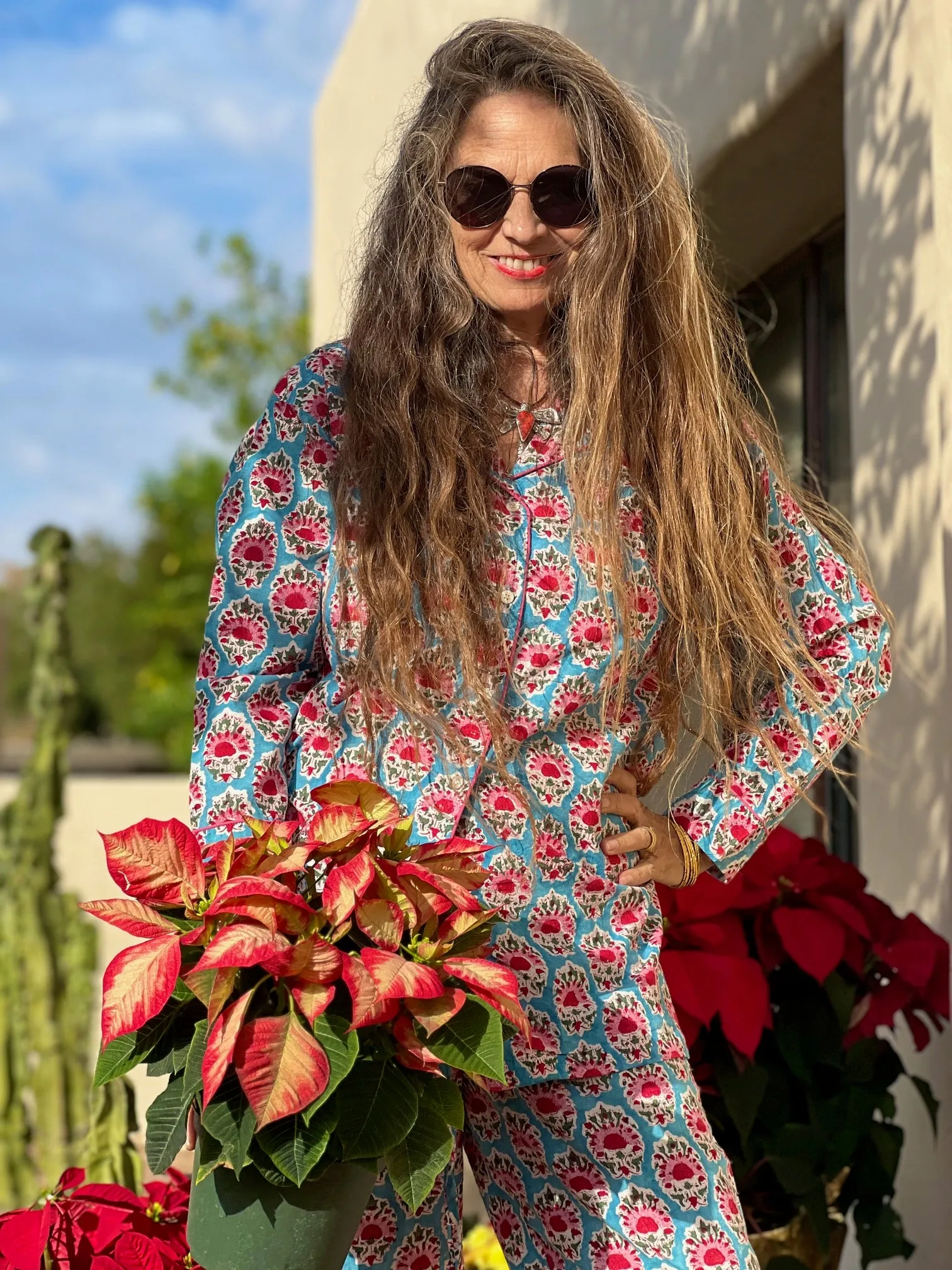 Sallie Floral Cotton Pajama Store Credit
