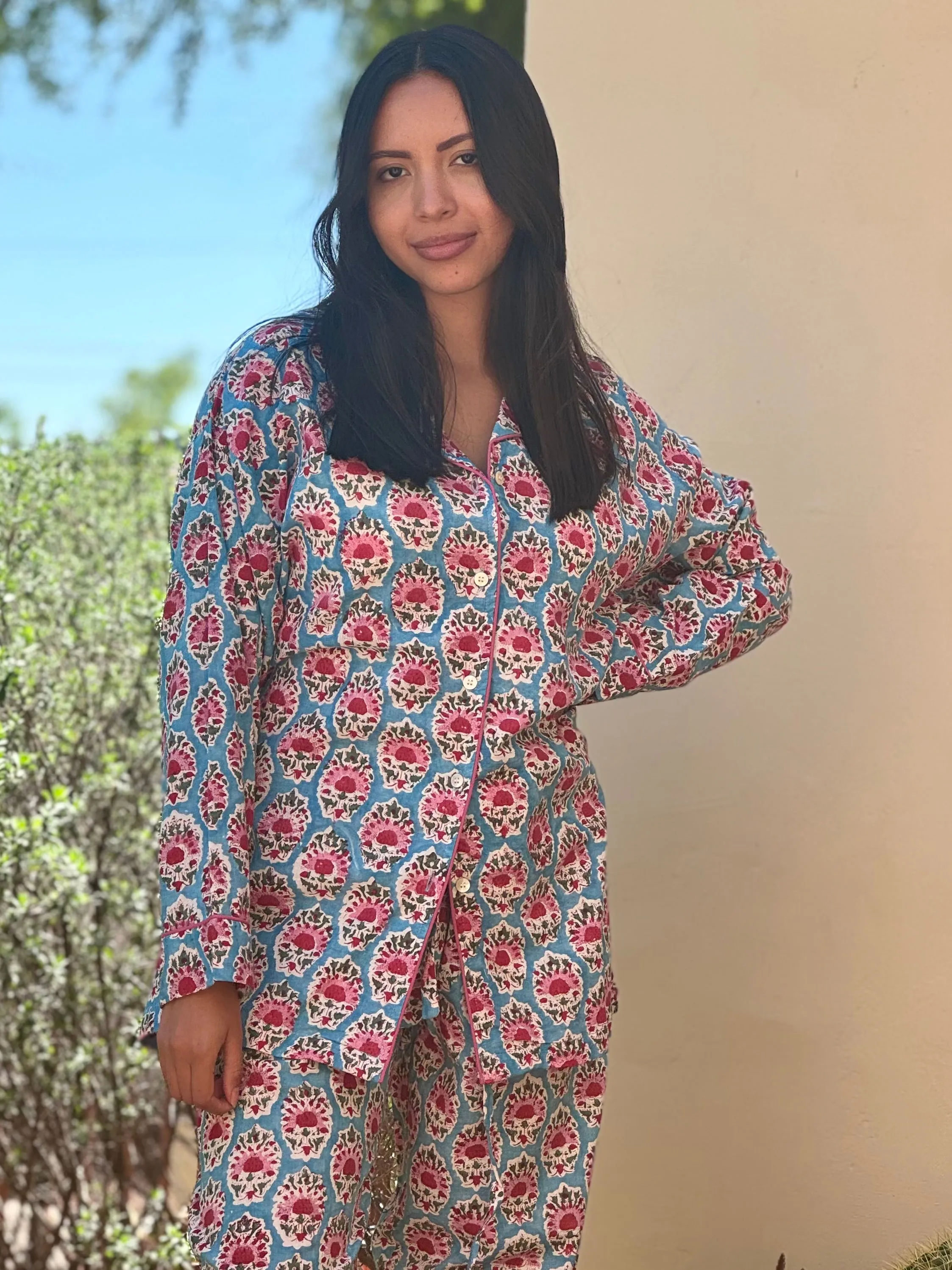 Sallie Floral Cotton Pajama Store Credit