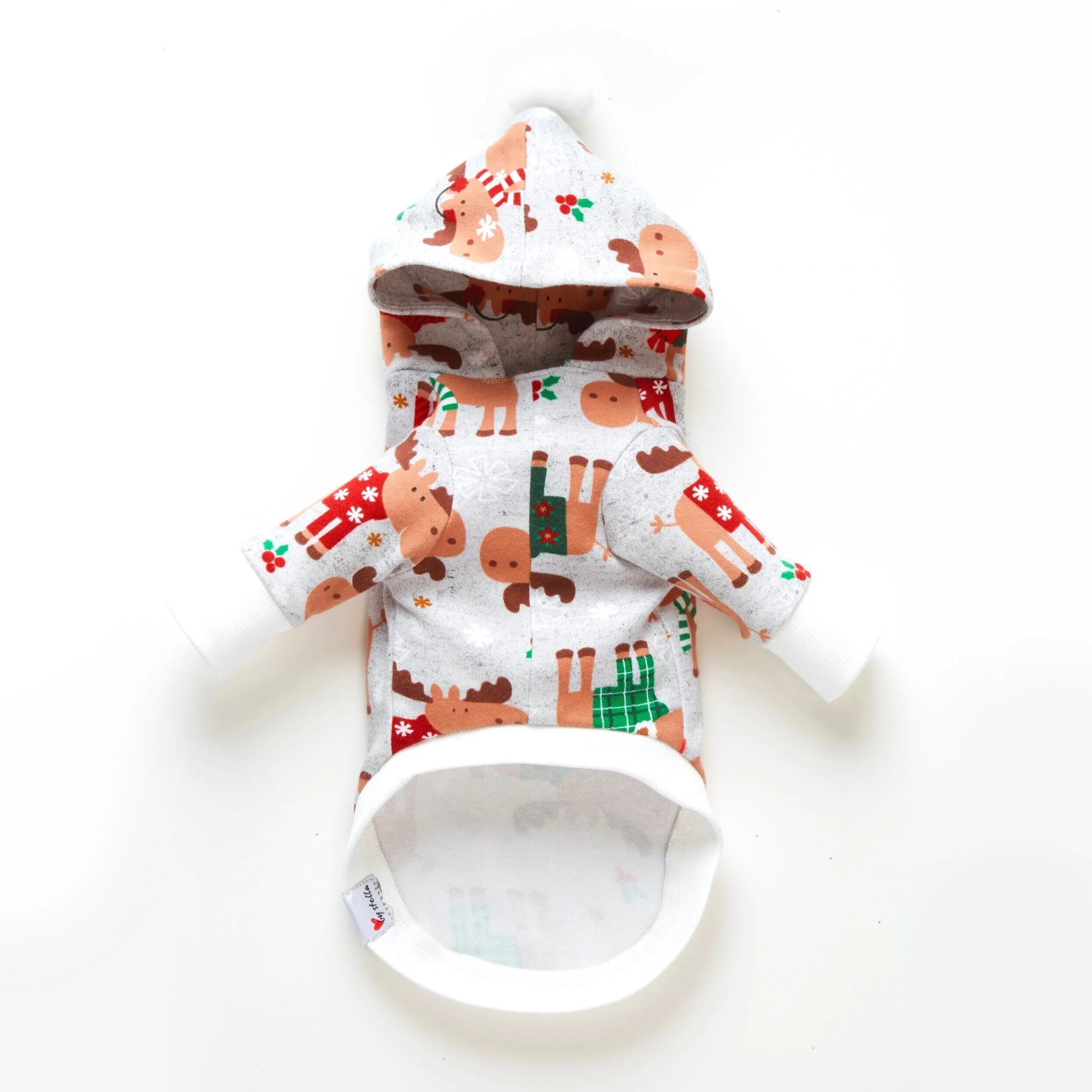 Santa Paws Nice List |  Allover Reindeer Print Doggie Pajamas