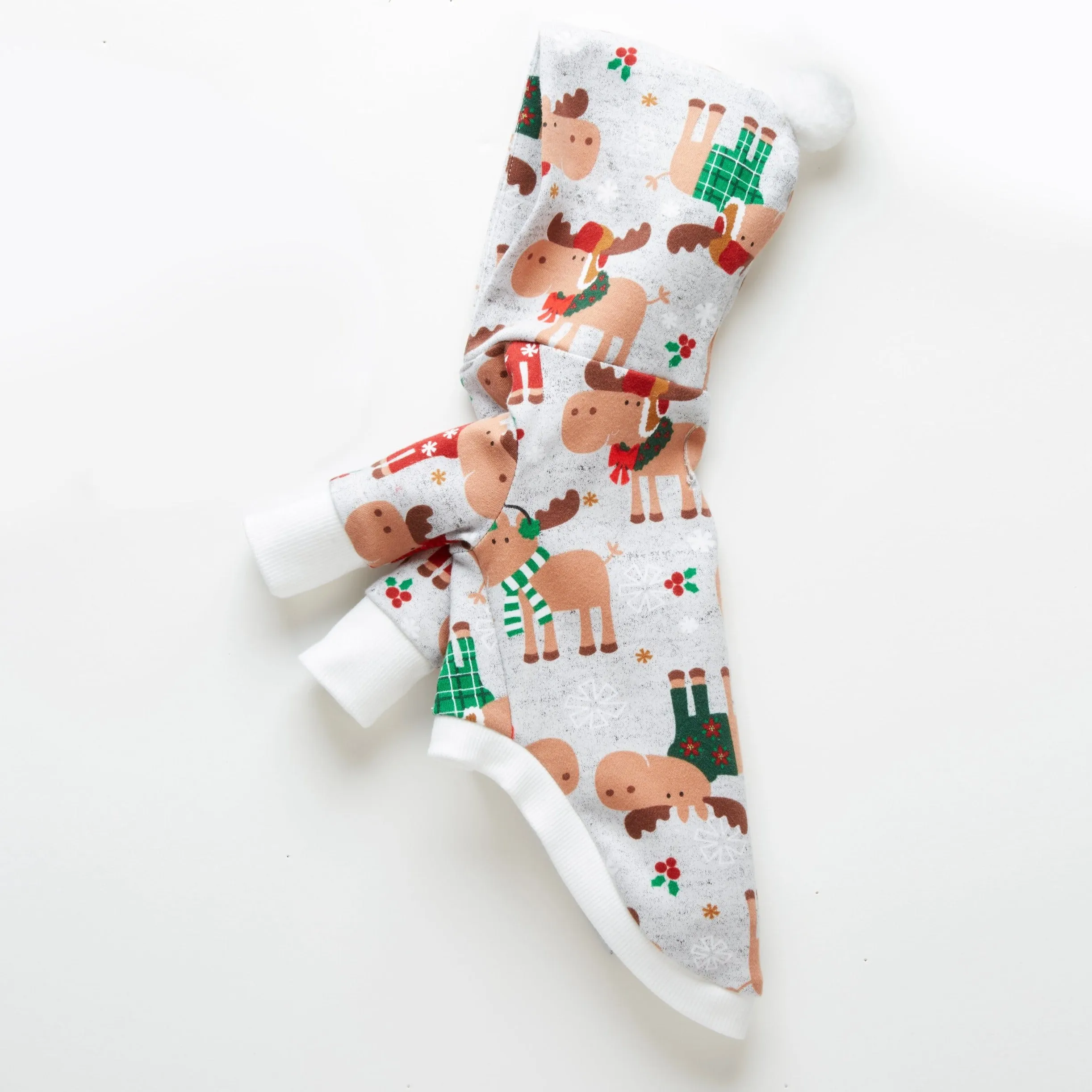 Santa Paws Nice List |  Allover Reindeer Print Doggie Pajamas