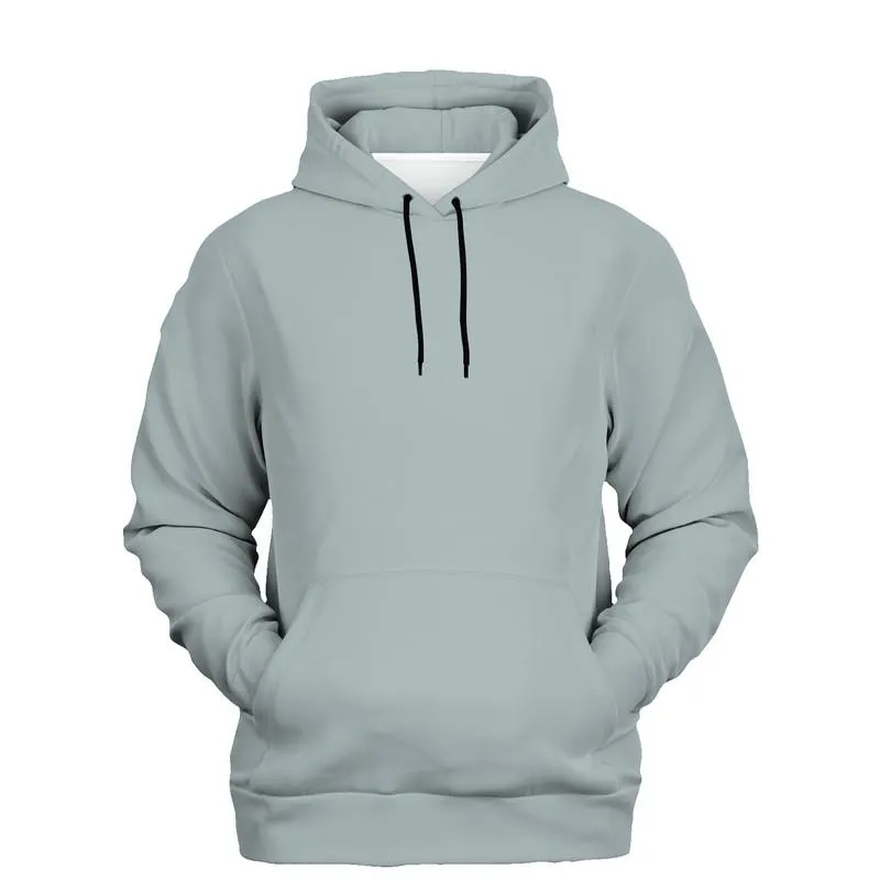 Shaded Pale Blue-Green Gray Hoodie | Unisex | with PLUS sizes | C10M0Y5K30