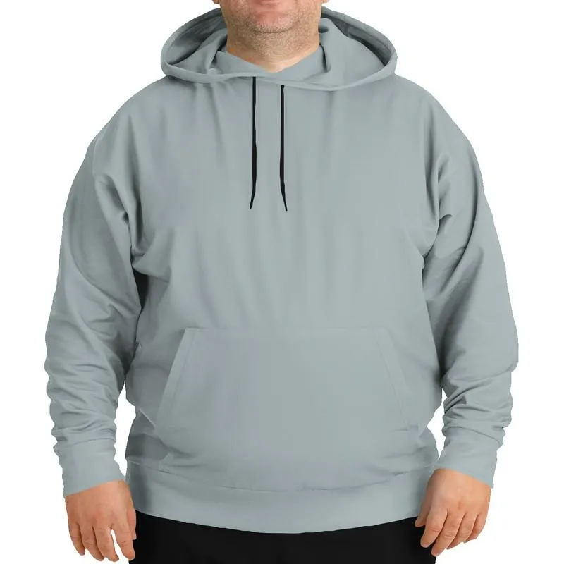 Shaded Pale Blue-Green Gray Hoodie | Unisex | with PLUS sizes | C10M0Y5K30