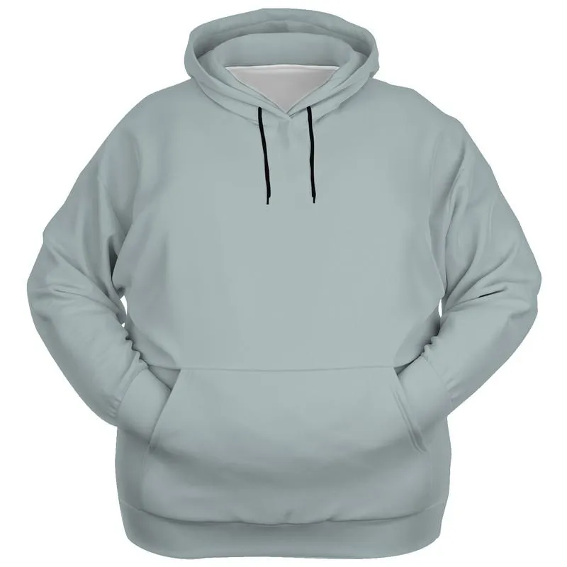 Shaded Pale Blue-Green Gray Hoodie | Unisex | with PLUS sizes | C10M0Y5K30