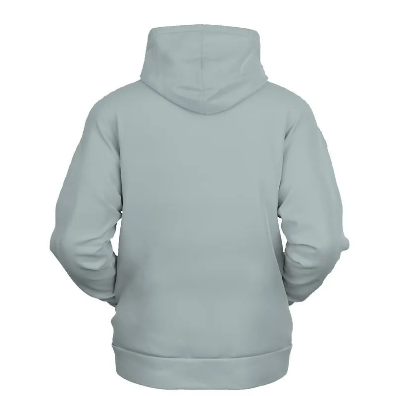 Shaded Pale Blue-Green Gray Hoodie | Unisex | with PLUS sizes | C10M0Y5K30