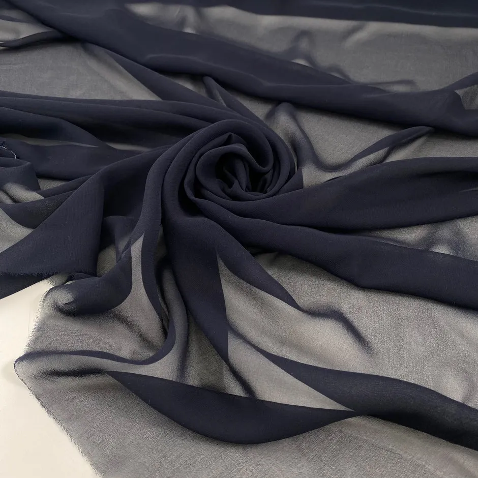 Silk Blue Chiffon - Sample