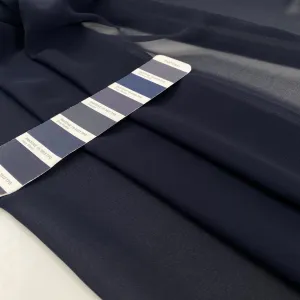 Silk Blue Chiffon - Sample