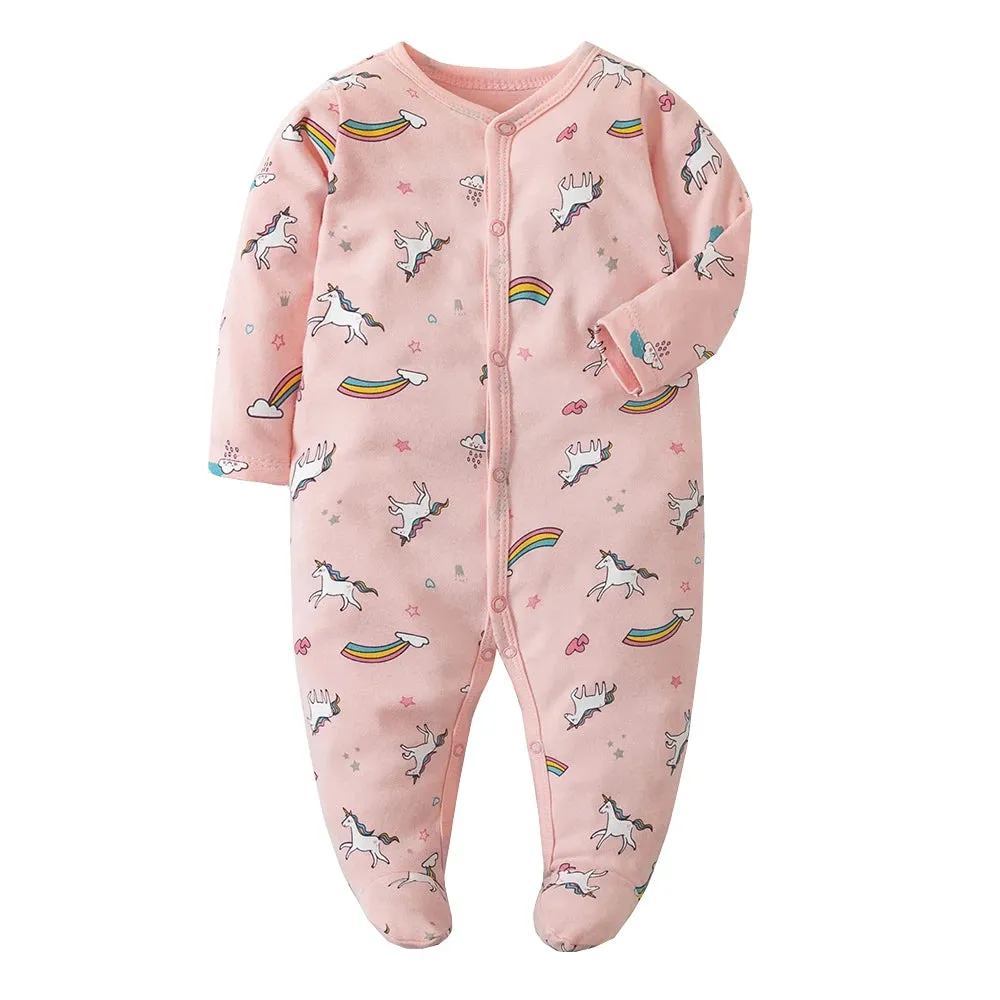 Sleepers Pajamas Onesies - Soft Cotton Baby Sleepwear for 0-12 Months
