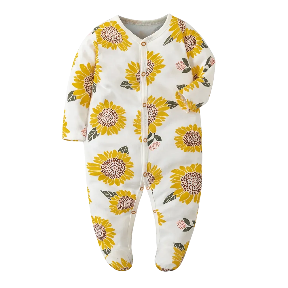 Sleepers Pajamas Onesies - Soft Cotton Baby Sleepwear for 0-12 Months