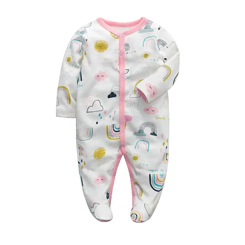 Sleepers Pajamas Onesies - Soft Cotton Baby Sleepwear for 0-12 Months
