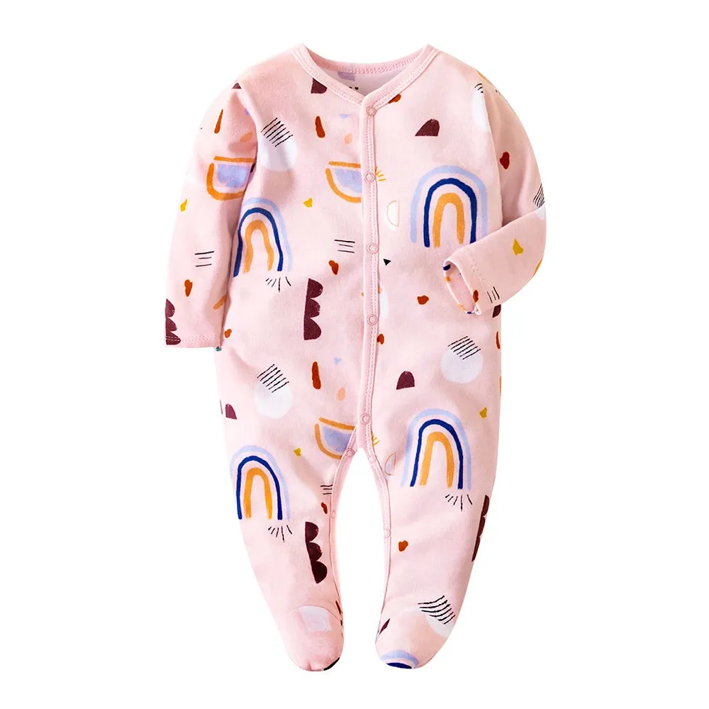 Sleepers Pajamas Onesies - Soft Cotton Baby Sleepwear for 0-12 Months