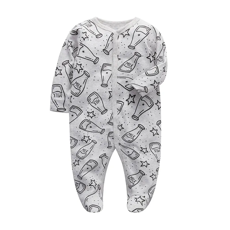 Sleepers Pajamas Onesies - Soft Cotton Baby Sleepwear for 0-12 Months