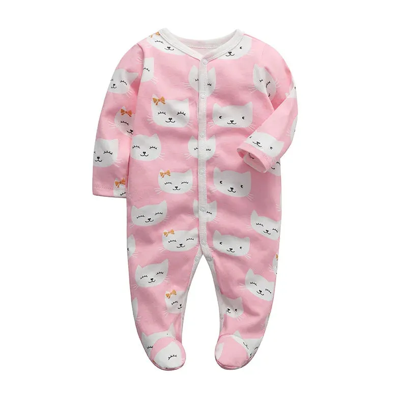Sleepers Pajamas Onesies - Soft Cotton Baby Sleepwear for 0-12 Months