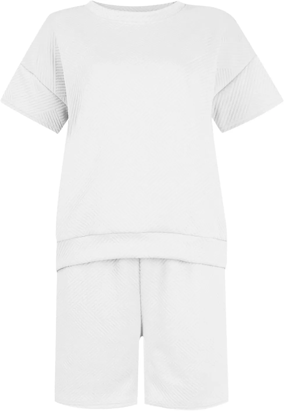 Women's 2 Piece Outfits Lounge Sets Casual Short Sleeve Shirts Shorts Pajamas Sweatsuit Set Spring Outfits 2024