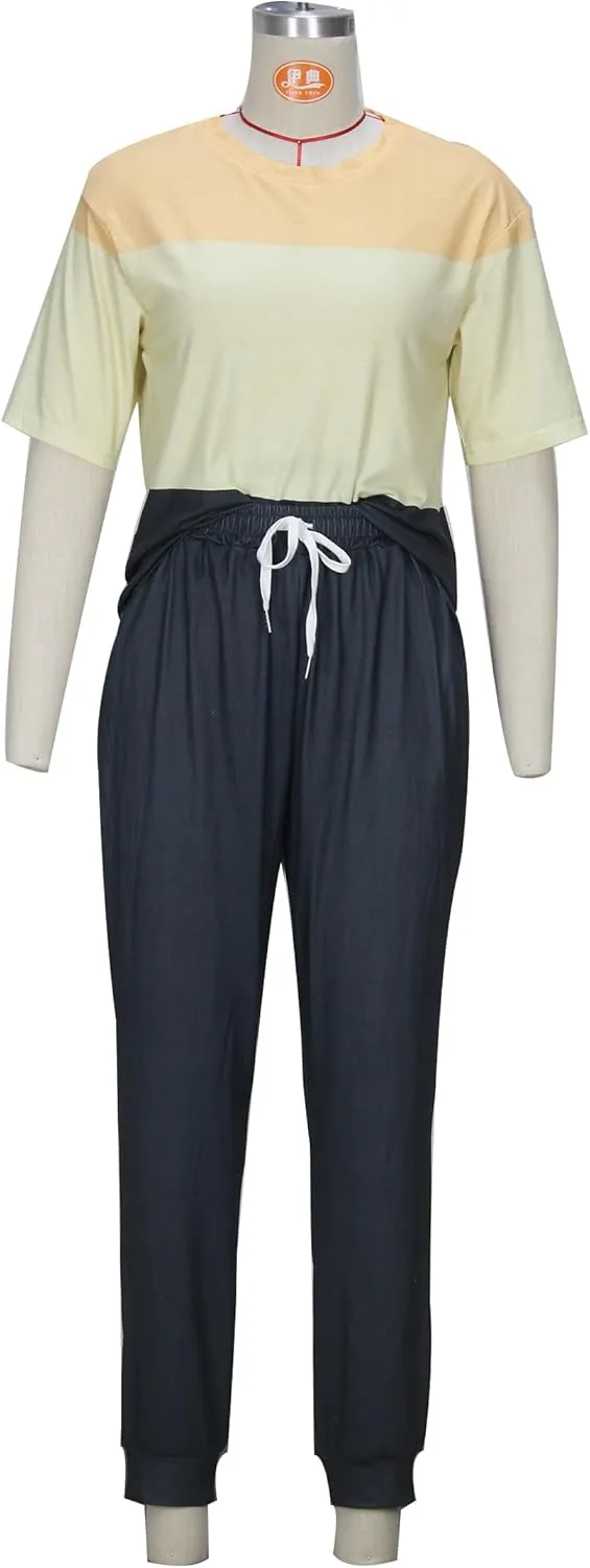 Women's Sweatsuit Set Casual 2 Piece Outfit Color Block Pajamas Set Sleeve Top Sweatpant Set Jogger Tracksuits