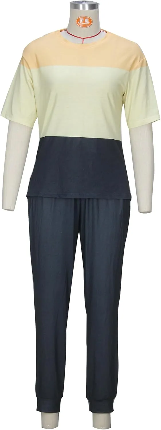 Women's Sweatsuit Set Casual 2 Piece Outfit Color Block Pajamas Set Sleeve Top Sweatpant Set Jogger Tracksuits